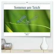 Sommer am Teich (hochwertiger Premium Wandkalender 2024 DIN A2 quer), Kunstdruck in Hochglanz