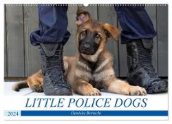 Little Police Dogs (Wandkalender 2024 DIN A2 quer), CALVENDO Monatskalender