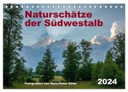 Naturschätze der Südwestalb (Tischkalender 2024 DIN A5 quer), CALVENDO Monatskalender