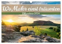 Wo Maler einst träumten ¿ Elbsandstein (Wandkalender 2024 DIN A3 quer), CALVENDO Monatskalender