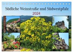 Südliche Weinstraße und Südwestpfalz (Tischkalender 2024 DIN A5 quer), CALVENDO Monatskalender
