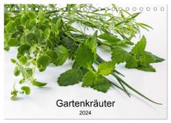 Gartenkräuter (Tischkalender 2024 DIN A5 quer), CALVENDO Monatskalender