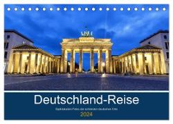Deutschland-Reise (Tischkalender 2024 DIN A5 quer), CALVENDO Monatskalender