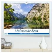 Malerische Seen im bayerischen Voralpenland (hochwertiger Premium Wandkalender 2024 DIN A2 quer), Kunstdruck in Hochglanz