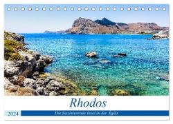 Rhodos - Die faszinierende Insel in der Ägäis (Tischkalender 2024 DIN A5 quer), CALVENDO Monatskalender