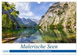 Malerische Seen im bayerischen Voralpenland (Wandkalender 2024 DIN A3 quer), CALVENDO Monatskalender