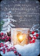 Postkarte. Schöne Weihnachtszeit (Kerze)