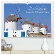 Die Kykladen - Inseln im Ägäischen Meer (hochwertiger Premium Wandkalender 2024 DIN A2 quer), Kunstdruck in Hochglanz
