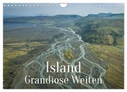 Island - Grandiose Weiten (Wandkalender 2024 DIN A4 quer), CALVENDO Monatskalender