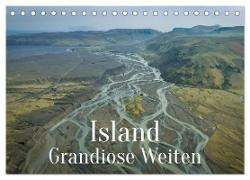 Island - Grandiose Weiten (Tischkalender 2024 DIN A5 quer), CALVENDO Monatskalender