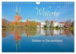 Welterbe - Stätten in Deutschland (Wandkalender 2024 DIN A4 quer), CALVENDO Monatskalender