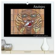 Azulejos - Portugals beliebte Kachel Kunst (hochwertiger Premium Wandkalender 2024 DIN A2 quer), Kunstdruck in Hochglanz