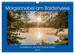 Morgennebel am Baldeneysee (Wandkalender 2024 DIN A3 quer), CALVENDO Monatskalender