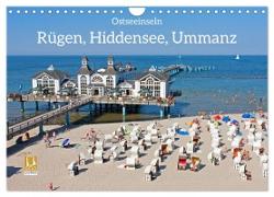 Ostseeinseln Rügen, Hiddensee, Ummanz (Wandkalender 2024 DIN A4 quer), CALVENDO Monatskalender