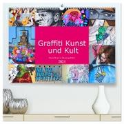 Graffiti Kunst und Kult (hochwertiger Premium Wandkalender 2024 DIN A2 quer), Kunstdruck in Hochglanz