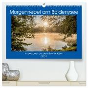 Morgennebel am Baldeneysee (hochwertiger Premium Wandkalender 2024 DIN A2 quer), Kunstdruck in Hochglanz
