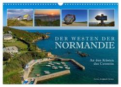 Der Westen der Normandie ¿ An den Küsten des Cotentin (Wandkalender 2024 DIN A3 quer), CALVENDO Monatskalender