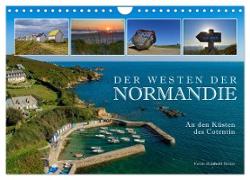 Der Westen der Normandie ¿ An den Küsten des Cotentin (Wandkalender 2024 DIN A4 quer), CALVENDO Monatskalender