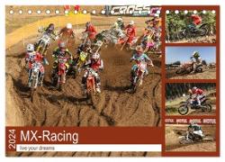 MX-Racing live your dreams (Tischkalender 2024 DIN A5 quer), CALVENDO Monatskalender