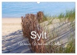 Sylt - Wasser, Wind und Wellen (Wandkalender 2024 DIN A3 quer), CALVENDO Monatskalender