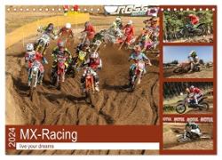 MX-Racing live your dreams (Wandkalender 2024 DIN A4 quer), CALVENDO Monatskalender