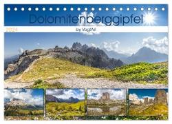 Dolomitenberggipfel (Tischkalender 2024 DIN A5 quer), CALVENDO Monatskalender