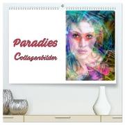 Paradies - Collagenbilder (hochwertiger Premium Wandkalender 2024 DIN A2 quer), Kunstdruck in Hochglanz
