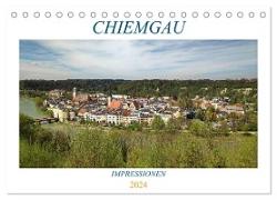 Chiemgau - Impressionen (Tischkalender 2024 DIN A5 quer), CALVENDO Monatskalender