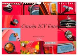 Citroën 2 CV Ente - Faszinierende Details (Wandkalender 2024 DIN A4 quer), CALVENDO Monatskalender