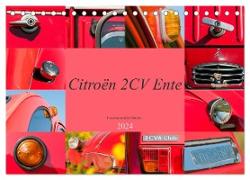 Citroën 2 CV Ente - Faszinierende Details (Tischkalender 2024 DIN A5 quer), CALVENDO Monatskalender