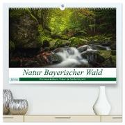 Natur Bayerischer Wald (hochwertiger Premium Wandkalender 2024 DIN A2 quer), Kunstdruck in Hochglanz