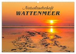 Naturlandschaft WATTENMEER (Wandkalender 2024 DIN A2 quer), CALVENDO Monatskalender