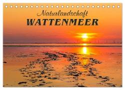 Naturlandschaft WATTENMEER (Tischkalender 2024 DIN A5 quer), CALVENDO Monatskalender