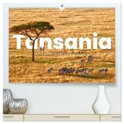 Tansania - Am Fuße des Kilimandscharo. (hochwertiger Premium Wandkalender 2024 DIN A2 quer), Kunstdruck in Hochglanz