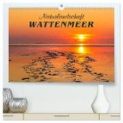 Naturlandschaft WATTENMEER (hochwertiger Premium Wandkalender 2024 DIN A2 quer), Kunstdruck in Hochglanz