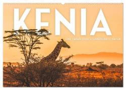 Kenia - Eine Safari durch unberührte Natur. (Wandkalender 2024 DIN A2 quer), CALVENDO Monatskalender