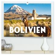 Bolivien - Eine Reise entlang der Anden. (hochwertiger Premium Wandkalender 2024 DIN A2 quer), Kunstdruck in Hochglanz