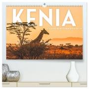 Kenia - Eine Safari durch unberührte Natur. (hochwertiger Premium Wandkalender 2024 DIN A2 quer), Kunstdruck in Hochglanz