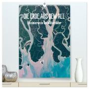 Die Erde aus dem All (hochwertiger Premium Wandkalender 2024 DIN A2 hoch), Kunstdruck in Hochglanz