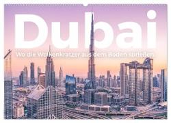 Dubai - Wo die Wolkenkratzer aus dem Boden sprießen. (Wandkalender 2024 DIN A2 quer), CALVENDO Monatskalender