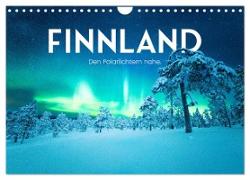 Finnland - Den Polarlichtern nahe. (Wandkalender 2024 DIN A4 quer), CALVENDO Monatskalender
