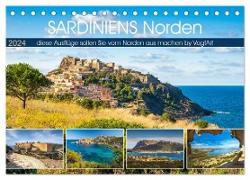 Sardiniens Norden (Tischkalender 2024 DIN A5 quer), CALVENDO Monatskalender