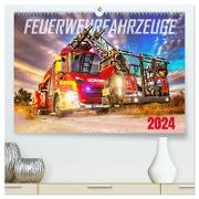 Feurwehrfahrzeuge (hochwertiger Premium Wandkalender 2024 DIN A2 quer), Kunstdruck in Hochglanz