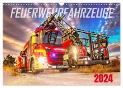Feurwehrfahrzeuge (Wandkalender 2024 DIN A3 quer), CALVENDO Monatskalender