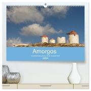 Amorgos - Kykladenimpressionen (hochwertiger Premium Wandkalender 2024 DIN A2 quer), Kunstdruck in Hochglanz