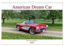 American Deam Car Corvette C1 (Wandkalender 2024 DIN A4 quer), CALVENDO Monatskalender