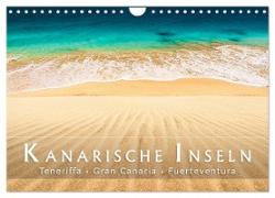 Die Kanarische Inseln Teneriffa, Gran Canaria und Fuerteventura (Wandkalender 2024 DIN A4 quer), CALVENDO Monatskalender