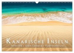 Die Kanarische Inseln Teneriffa, Gran Canaria und Fuerteventura (Wandkalender 2024 DIN A3 quer), CALVENDO Monatskalender