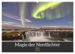 Magie der Nordlichter Islands (Wandkalender 2024 DIN A2 quer), CALVENDO Monatskalender