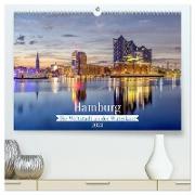 Hamburg - Die Weltstadt an der Waterkant (hochwertiger Premium Wandkalender 2024 DIN A2 quer), Kunstdruck in Hochglanz